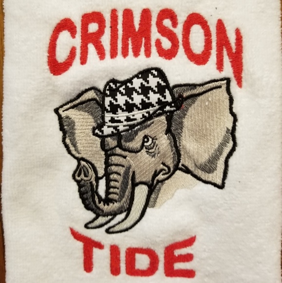 Embroidered Bama Elephant Towel with topper - Picture 3 of 3